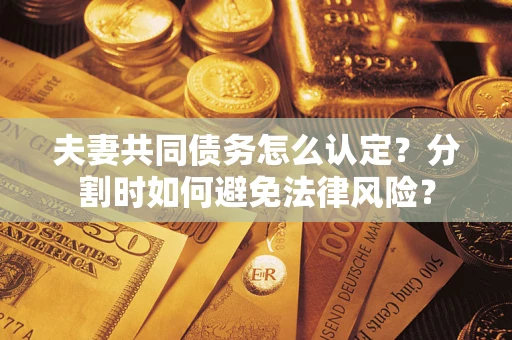 北京夫妻共同债务怎么认定？分割时如何避免法律风险？