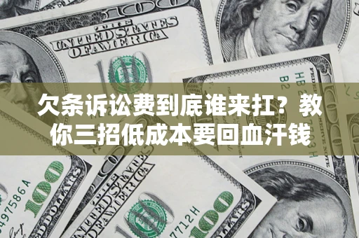 北京欠条诉讼费到底谁来扛？教你三招低成本要回血汗钱